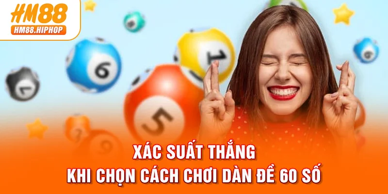 Xác suất thắng khi chọn cách chơi dàn đề 60 số